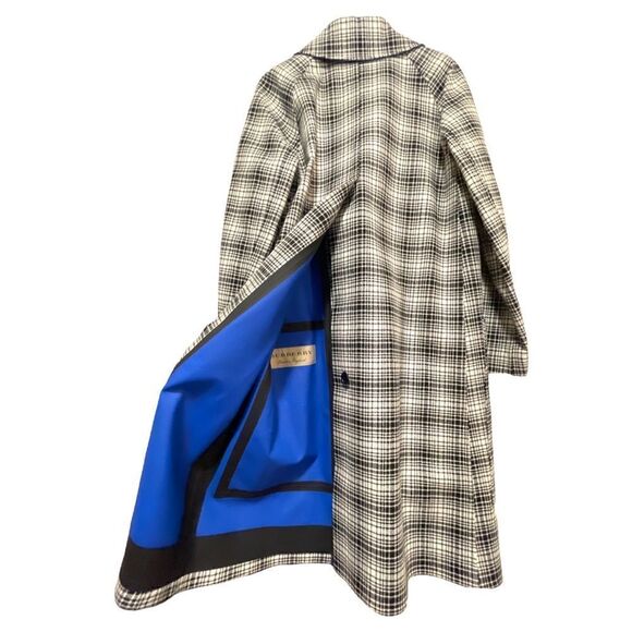 Burberry London England Wool Jacket With Cobalt Blue Lining 😍 - Picture 3 of 16